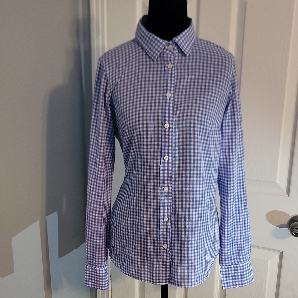 J. Crew Blue Gingham Women's Shirt